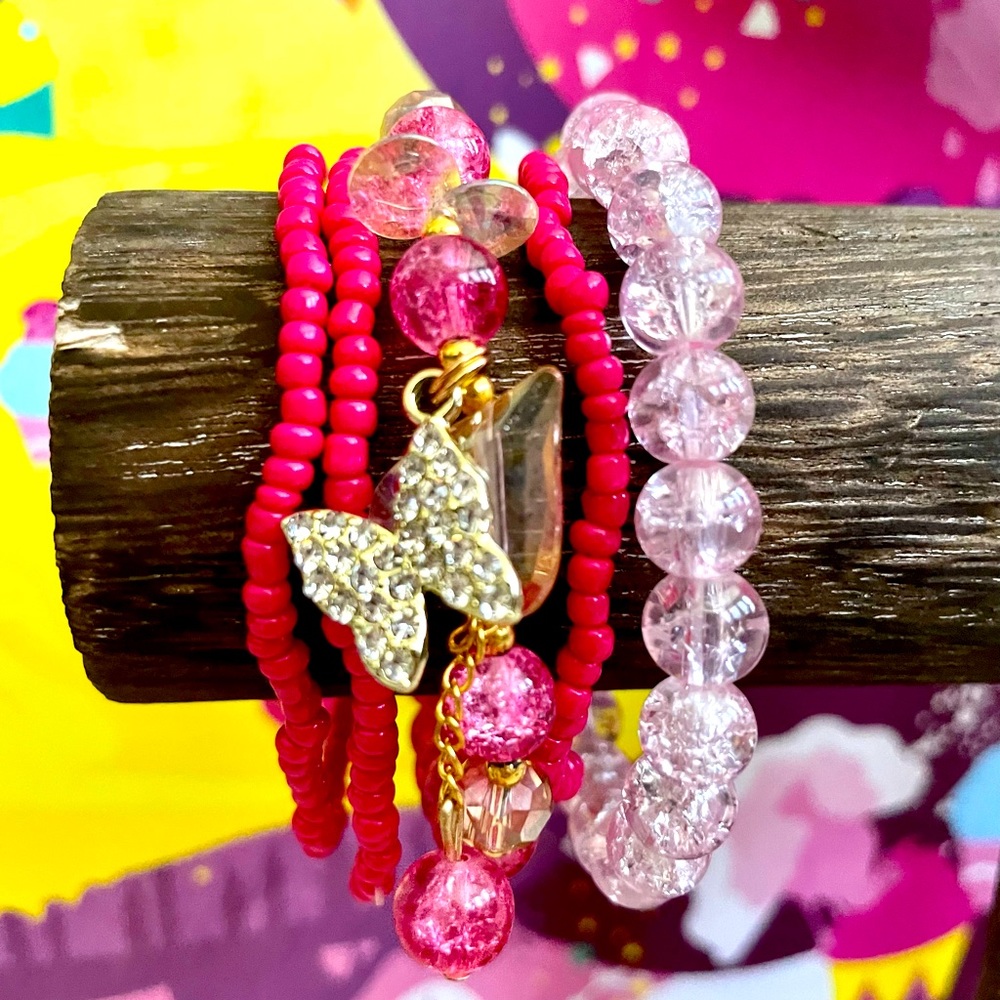 Butterfly Stackable Bracelets! You get all of these for the perfect stack!